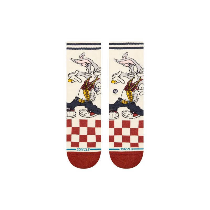STANCE - Stance Sock Kids Bugs Bunny Crew Vintage White - Beige
