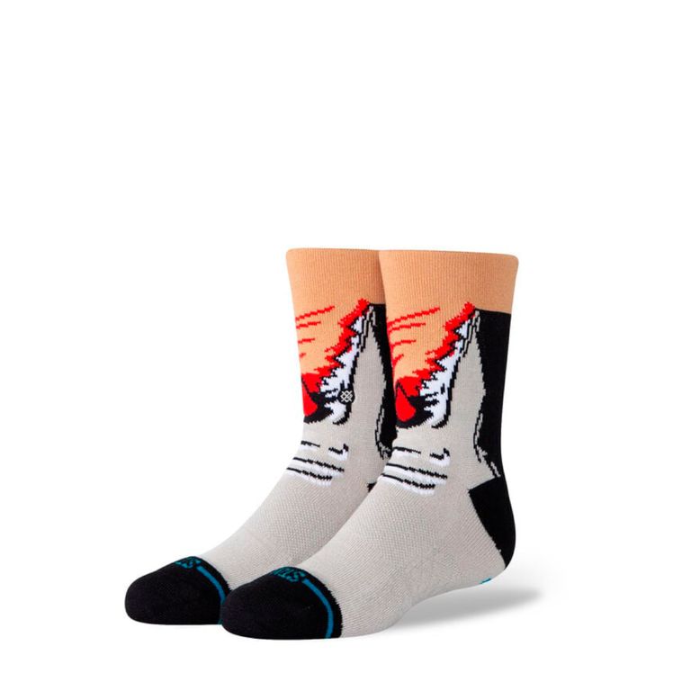 Sock Kids Snack Attack Kids Crew Black Beige L
