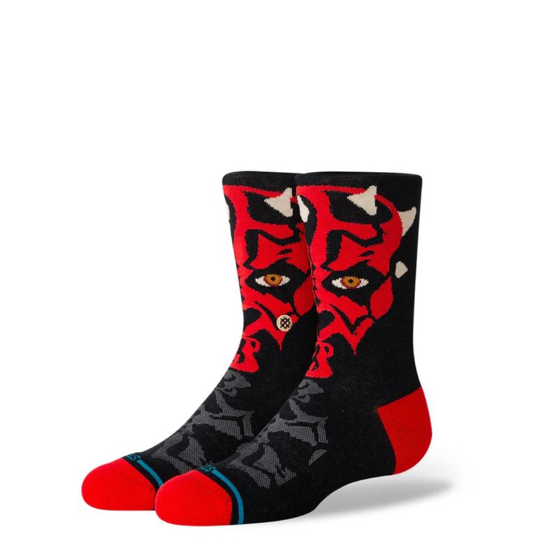 STANCE - Stance Sock Kids Maul Crew Black - Negro