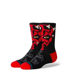 STANCE - Sock Kids Maul Crew Black - Negro