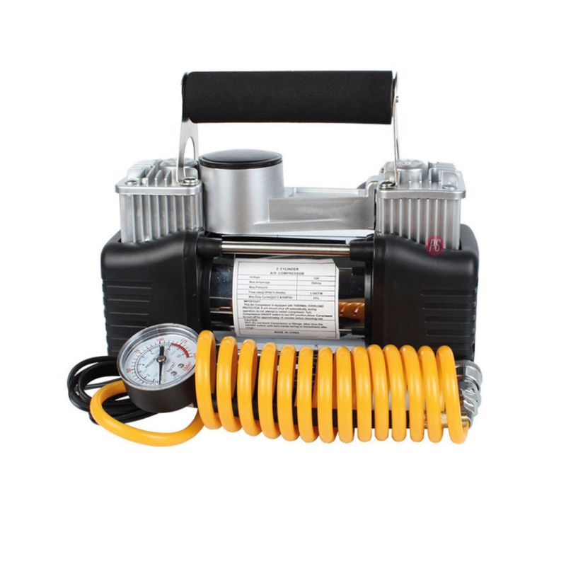 TECNOLAB - Compresor De Aire Metálico Doble Pistón 150psi - Ps