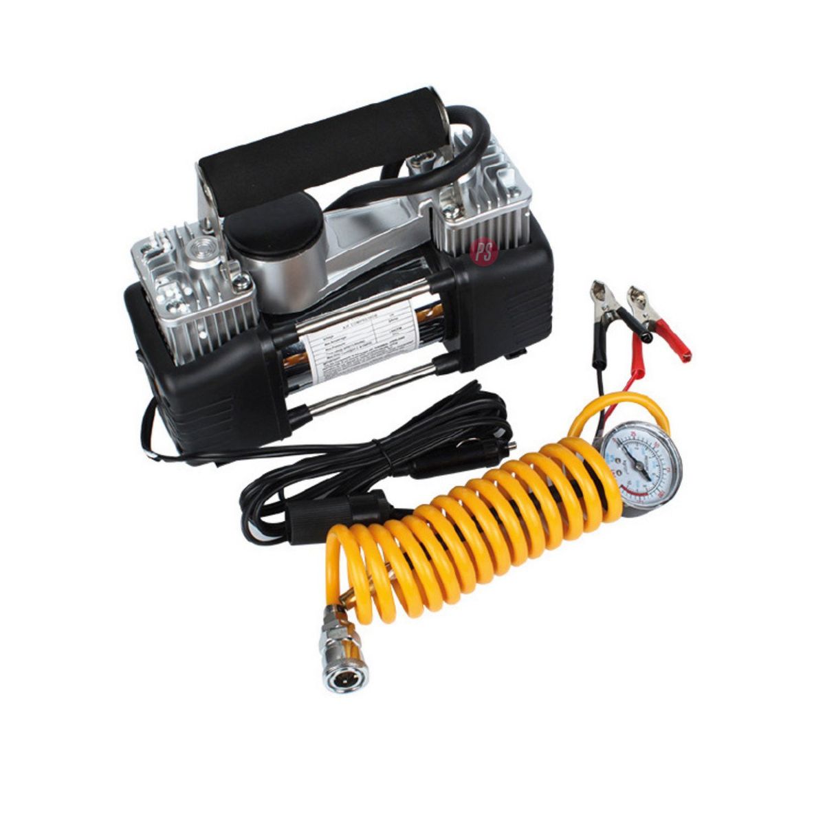 TECNOLAB - Compresor De Aire Metálico Doble Pistón 150psi - Ps
