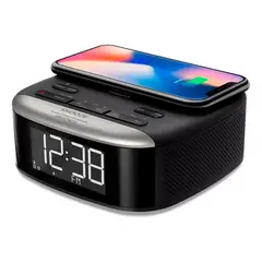 PHILIPS - Radio Reloj Despertador Bluetooth Tar760637 Negro