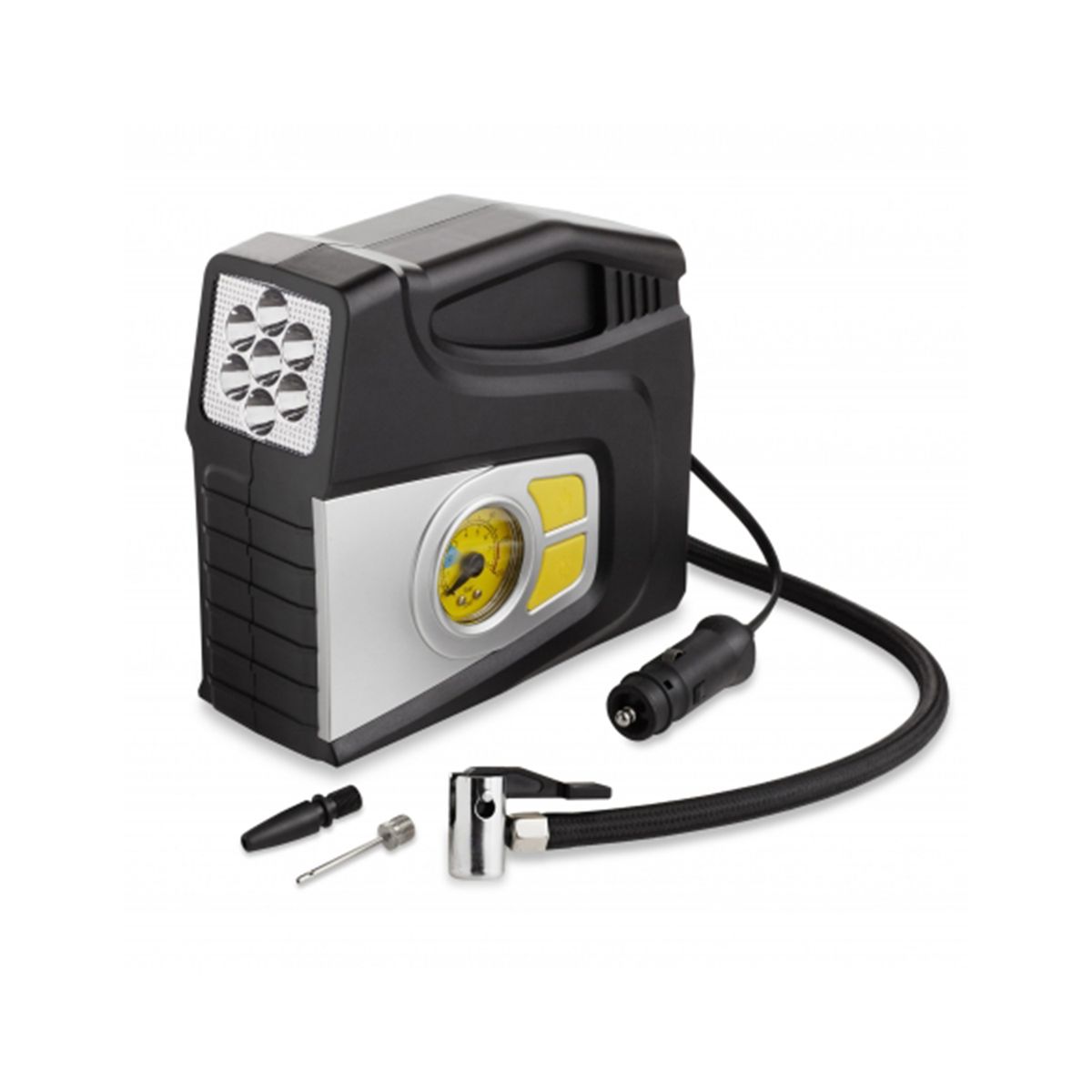 TECNOLAB - Compresor Aire Para Autos 100psi Con Linterna Incluida - Ps