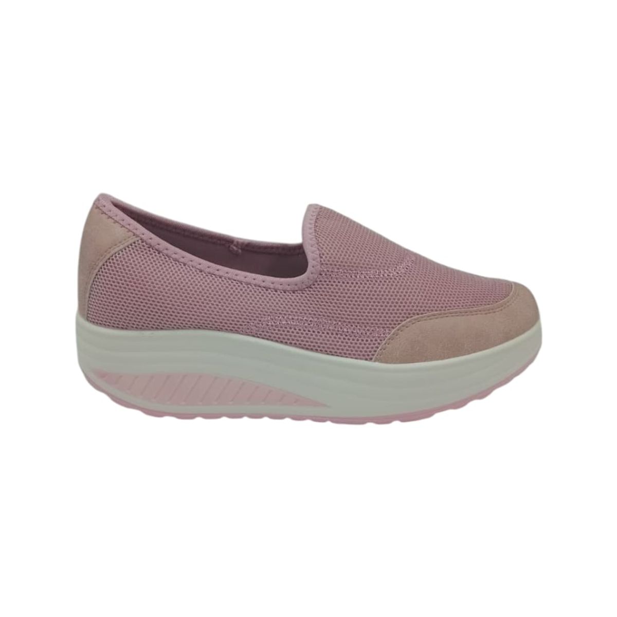 HERIEL - Zapatilla Rosa Plataforma Mujer