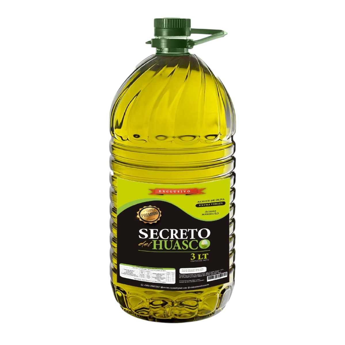 GENERICO - Aceite de Oliva Extra Virgen Secreto del Huasco 02ac 3Lt