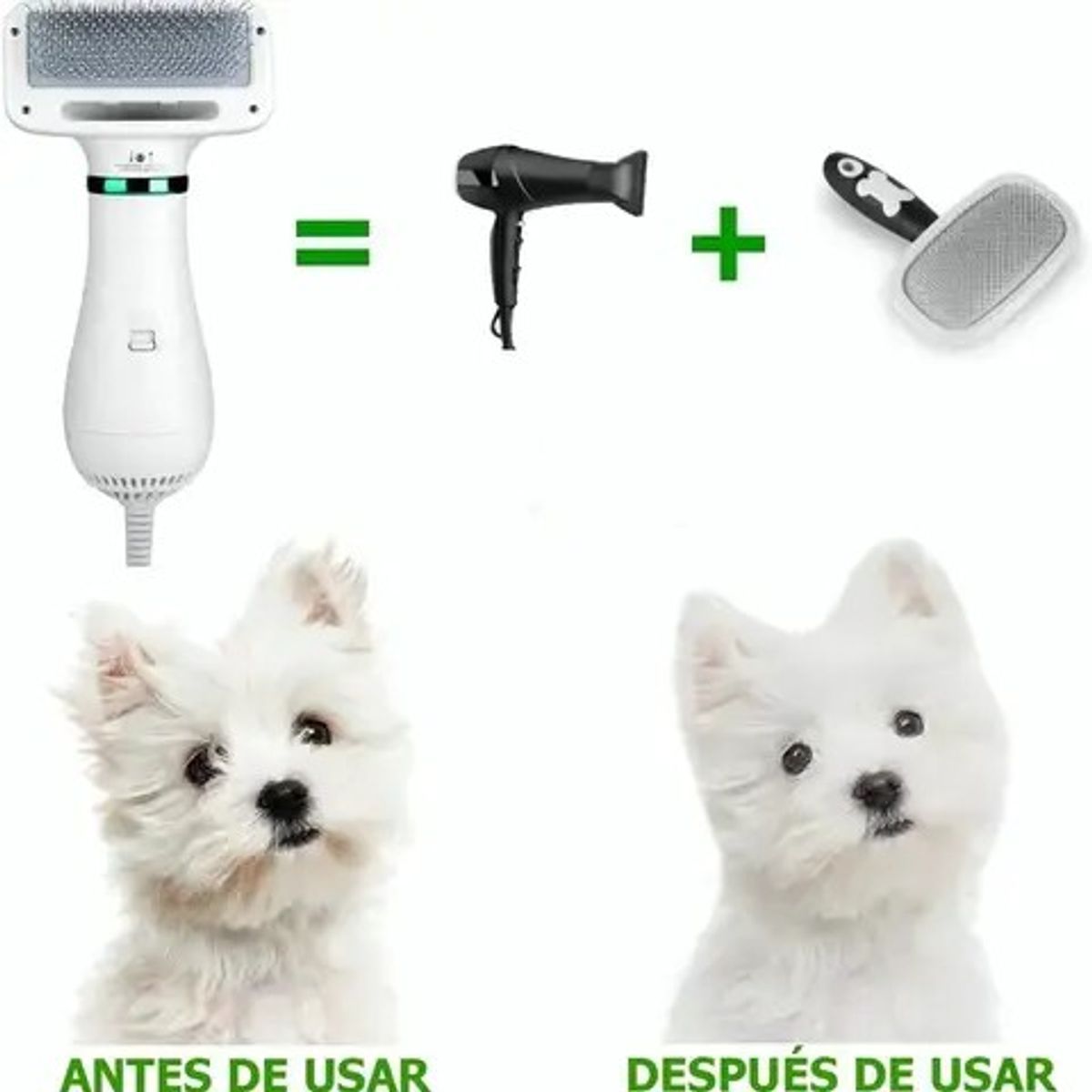 MOVI - Cepillo para Mascotas 2 en 1