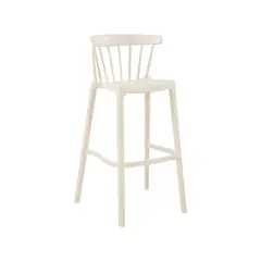 PLOS - Silla Piso Bar Taburete Terraza Cocina x1 Unidad Turín Blanco