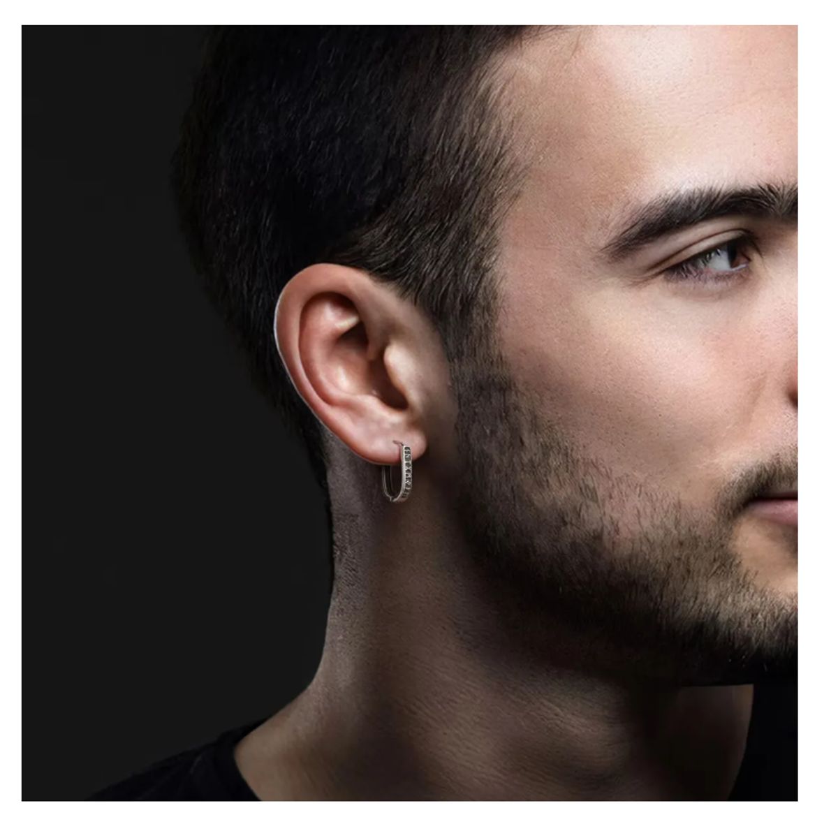 GENERICO - Aros Vikingos Punk Runas Vikingas Hombre Mujer Moda Titanio