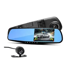PUNTO STORE - Espejo Retrovisor Grabador Cámara Delantera Y Trasera - Ps