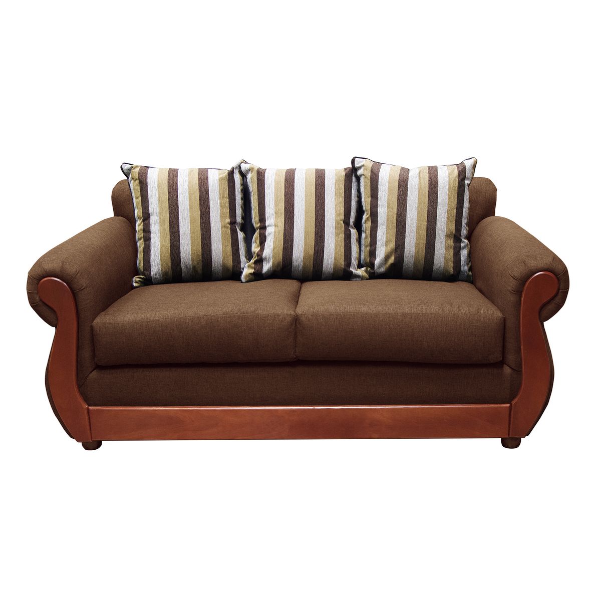 DKORA - Sofa Britanny  3 cuerpos Brown