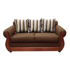 DKORA - Sofa Britanny 3 cuerpos Brown