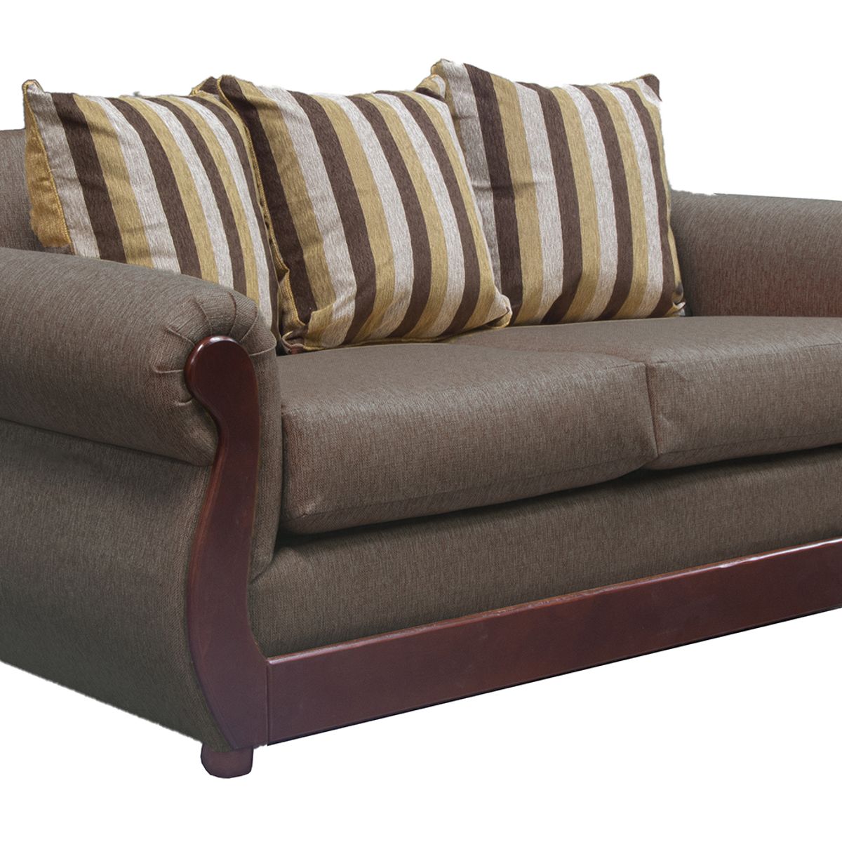 DKORA - Sofa Britanny  3 cuerpos Brown