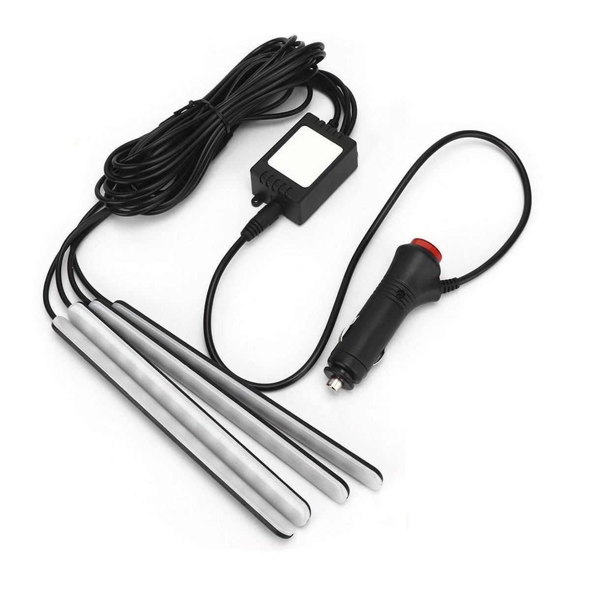 PUNTO STORE - Kit De 4 Tiras Led Flexibles Rgb Para Autos - Ps