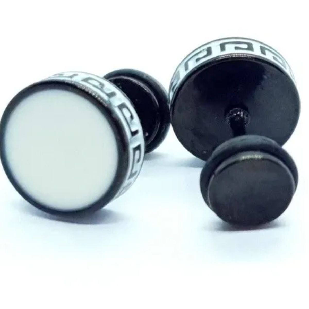 GENERICO - Aros Black Space And White Nordico Hombre Mujer Moda