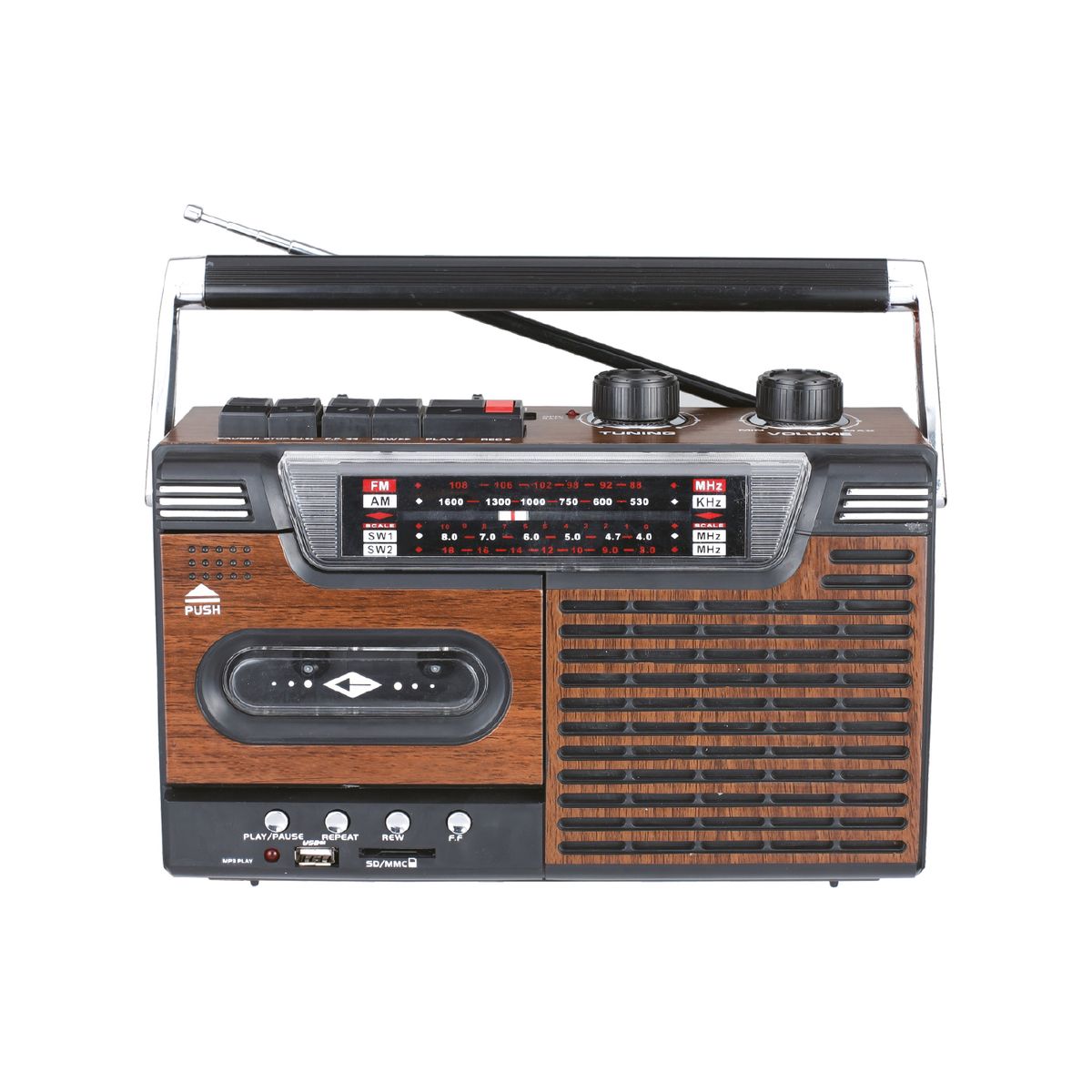 AUDIO PRO - Radio Retro Cassette Con Bluetooth 20w Back To Retro - Ps