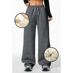 AGW - Pantalón Buzo Algodón Térmico Forrado en Chiporro Palazzo