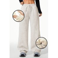 Pantalón Buzo Algodón Térmico Forrado en Chiporro Palazzo