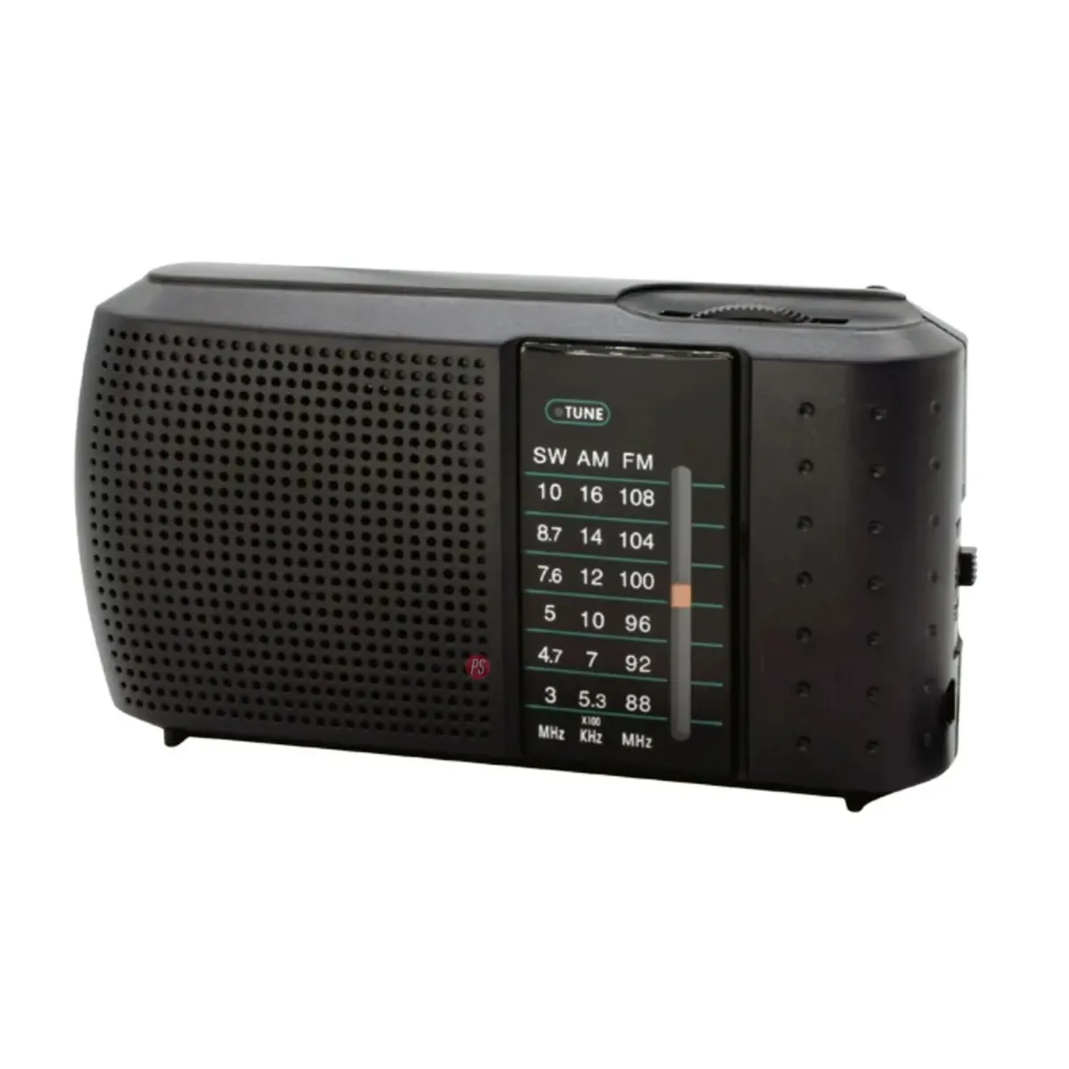 TECNOLAB - Radio Portátil De Bolsillo AMFMSW A Pilas - PS