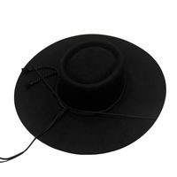 Sombrero de Paño Negro Huaso Tradicional Chileno