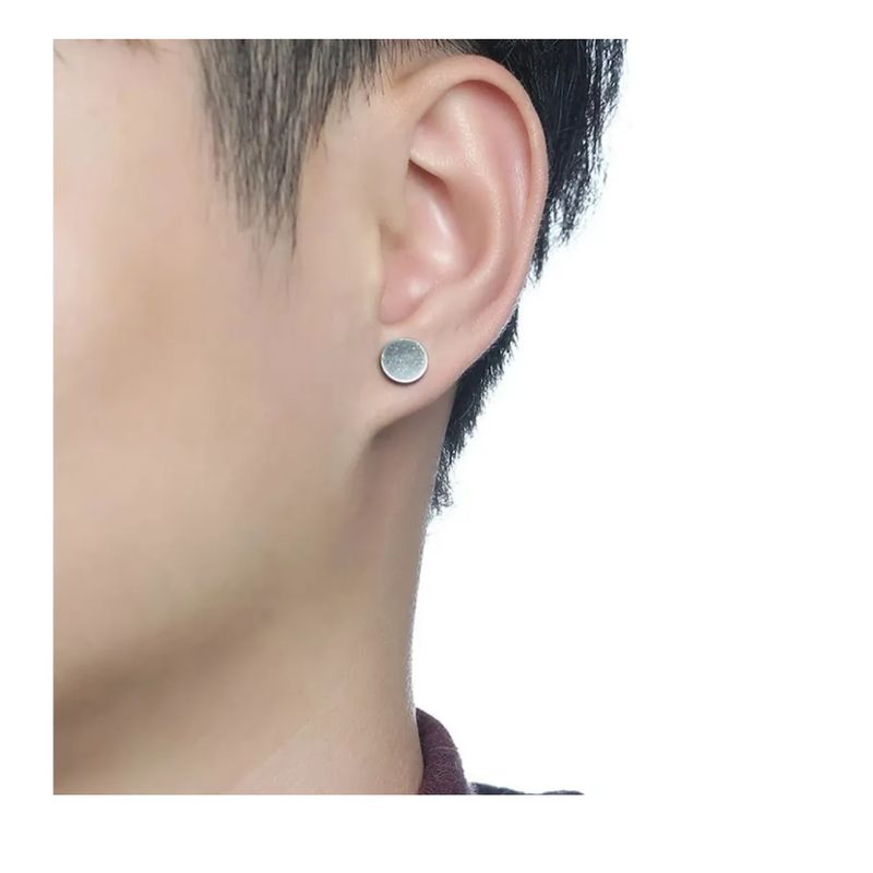 GENERICO - Aros Punk Silver Metal Hombre Mujer Moda Royal Madriz