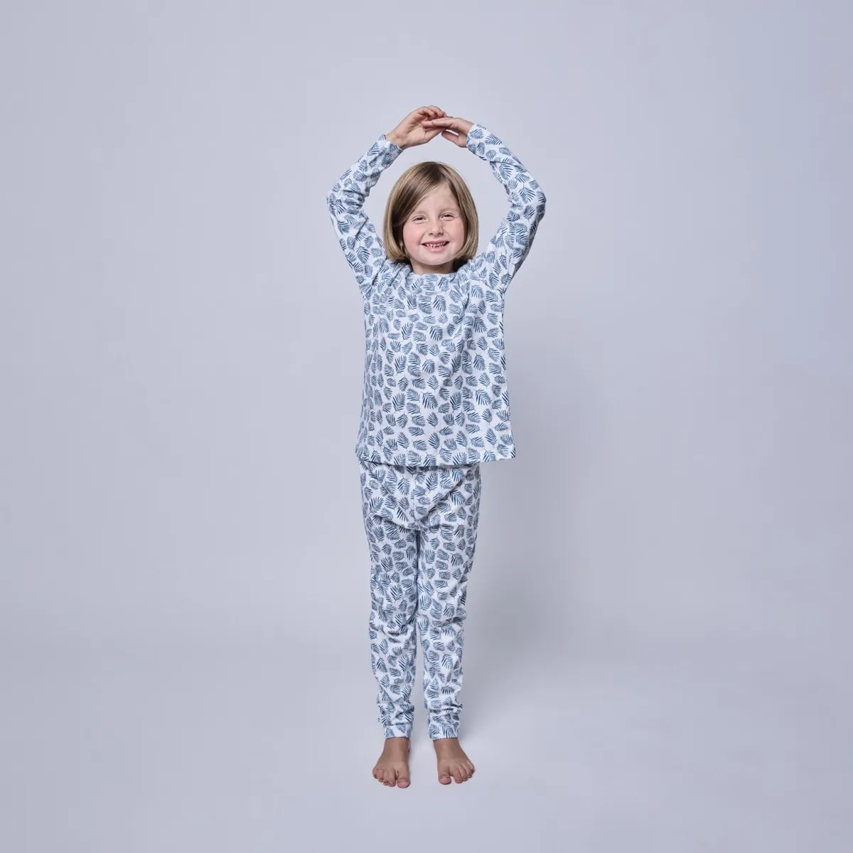 SIMPLY B - Pijama largo helecho azul niña