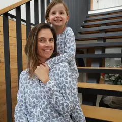 SIMPLY B - Pijama largo helecho azul niña