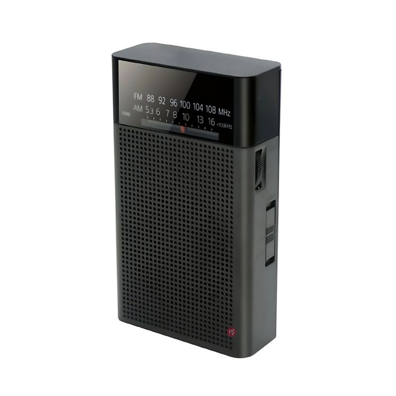 TECNOLAB - Radio FM Portátil AMFM De Bolsillo A Pilas - PS