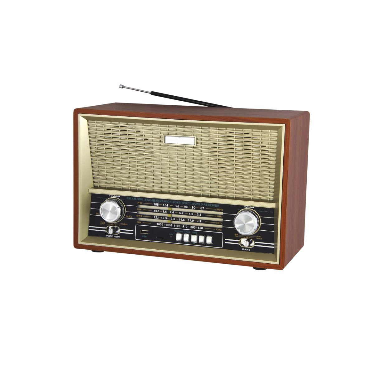 AUDIO PRO - Radio Retro Portátil Bluetooth 10w - Ps
