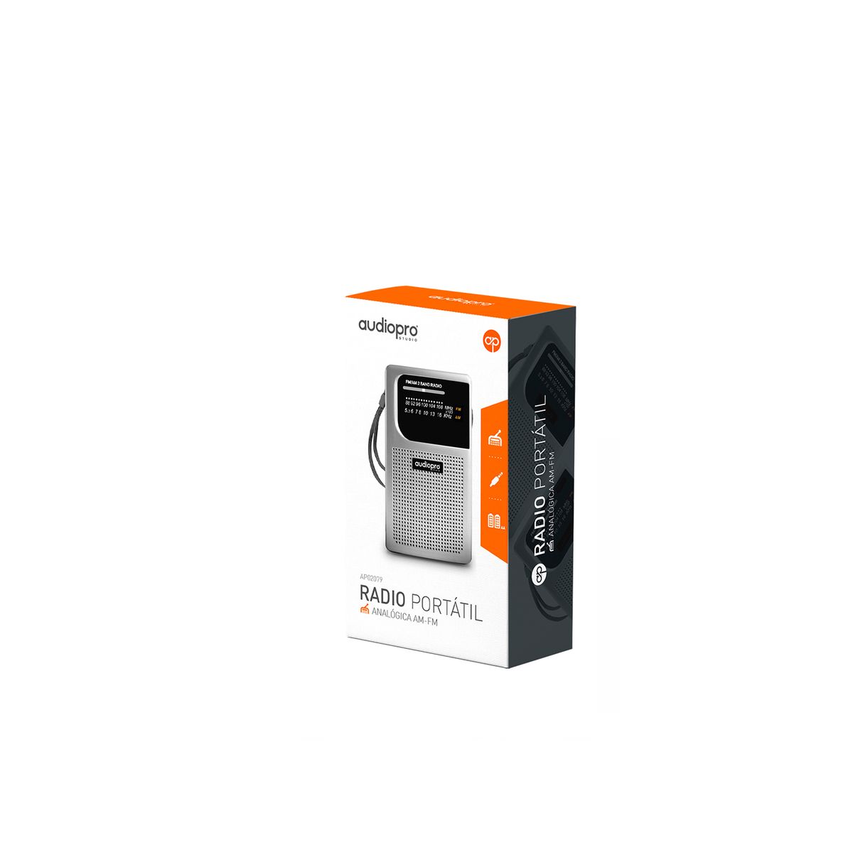 AUDIO PRO - Radio Portátil De Bolsillo Fmam Con Sintonizador - Ps