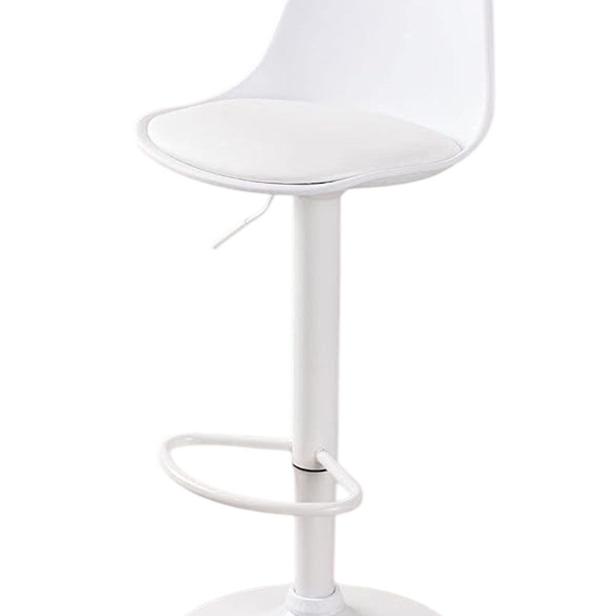 MOBOI - Taburete Eames Base Blanca para Cocina o Bar Blanco
