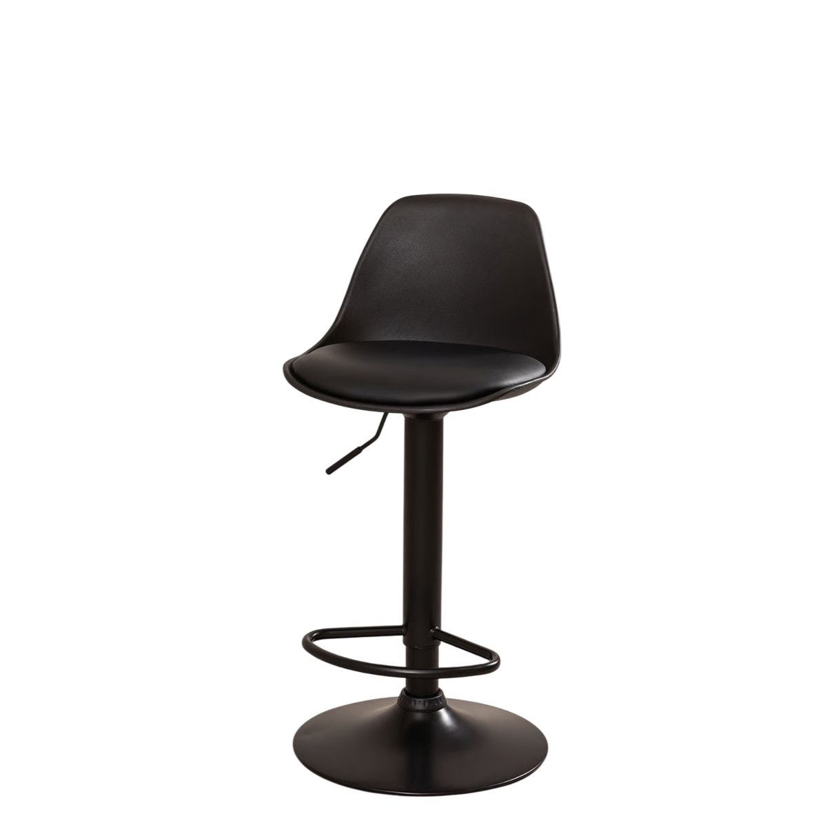 MOBOI - Taburete Eames Base Negra para Cocina o Bar Negro