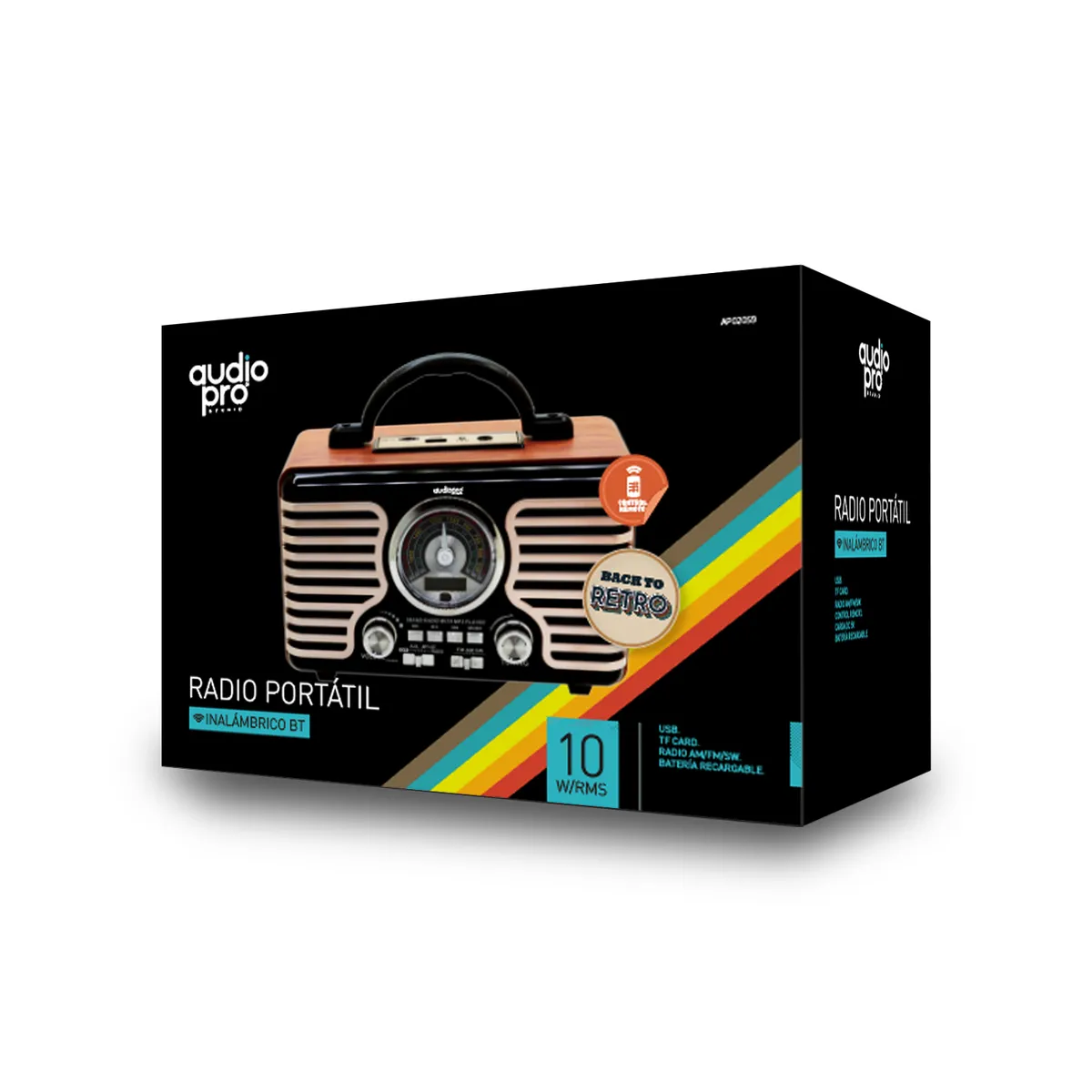 AUDIO PRO - Radio Retro Bluetooth Portátil 10w Back To Retro - Ps