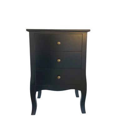 Imagen 2 del producto VELADOR NEGRO IMPERIA 3 CAJONES CASTELLARO.