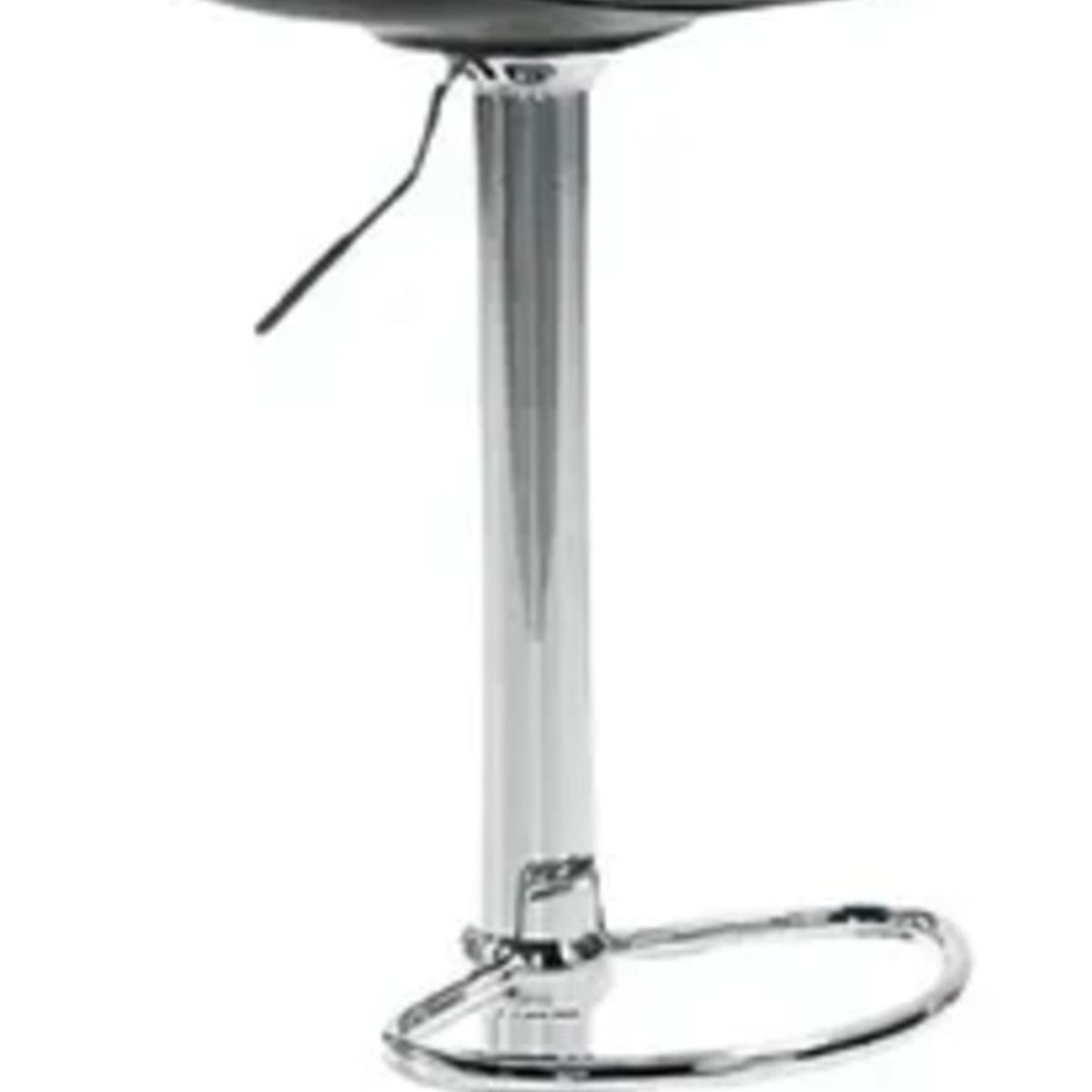 MOBOI - Taburete Eames Base Cromada para Cocina o Bar Negro