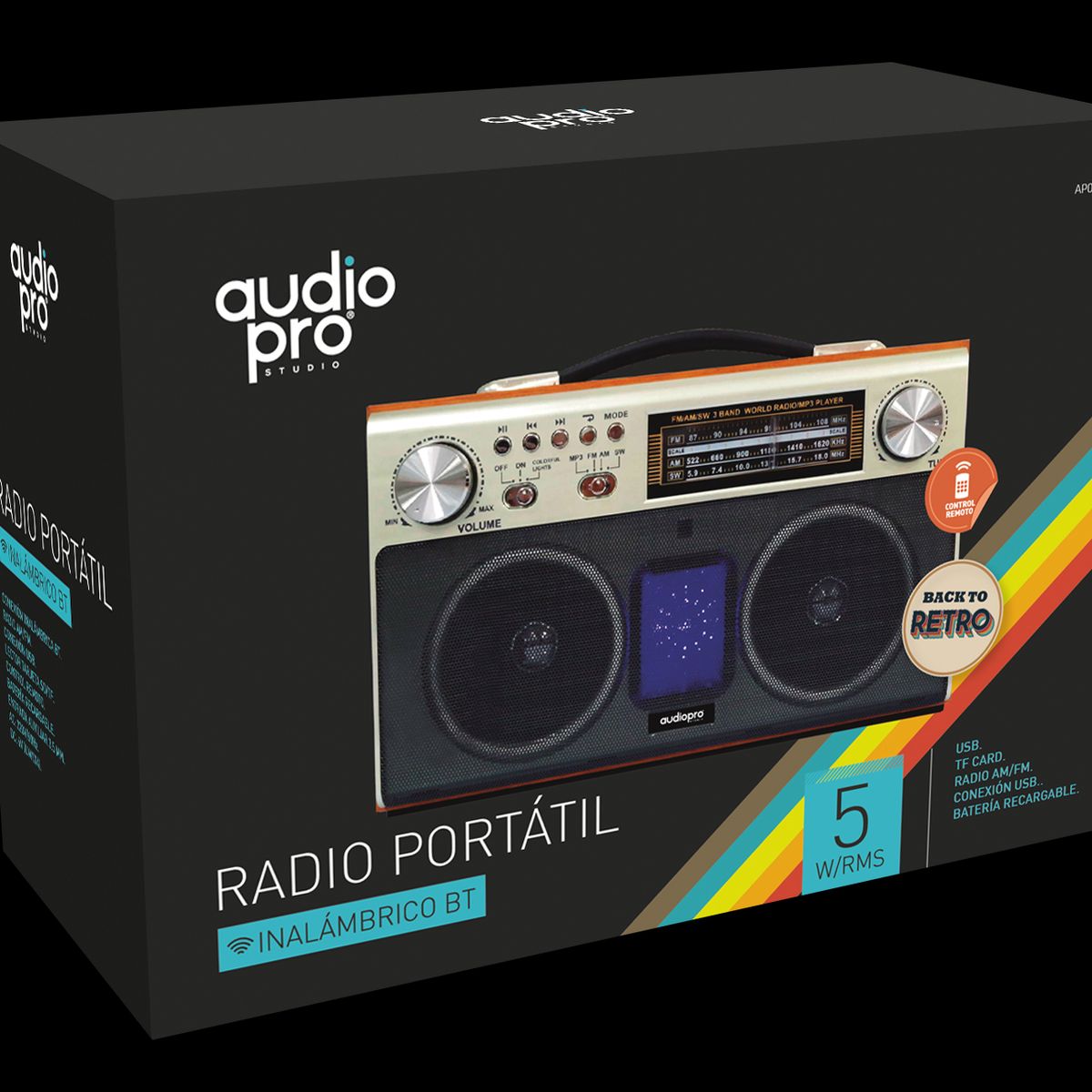 AUDIO PRO - Radio Back To Retro Bluetooth 5w Portátil - Ps