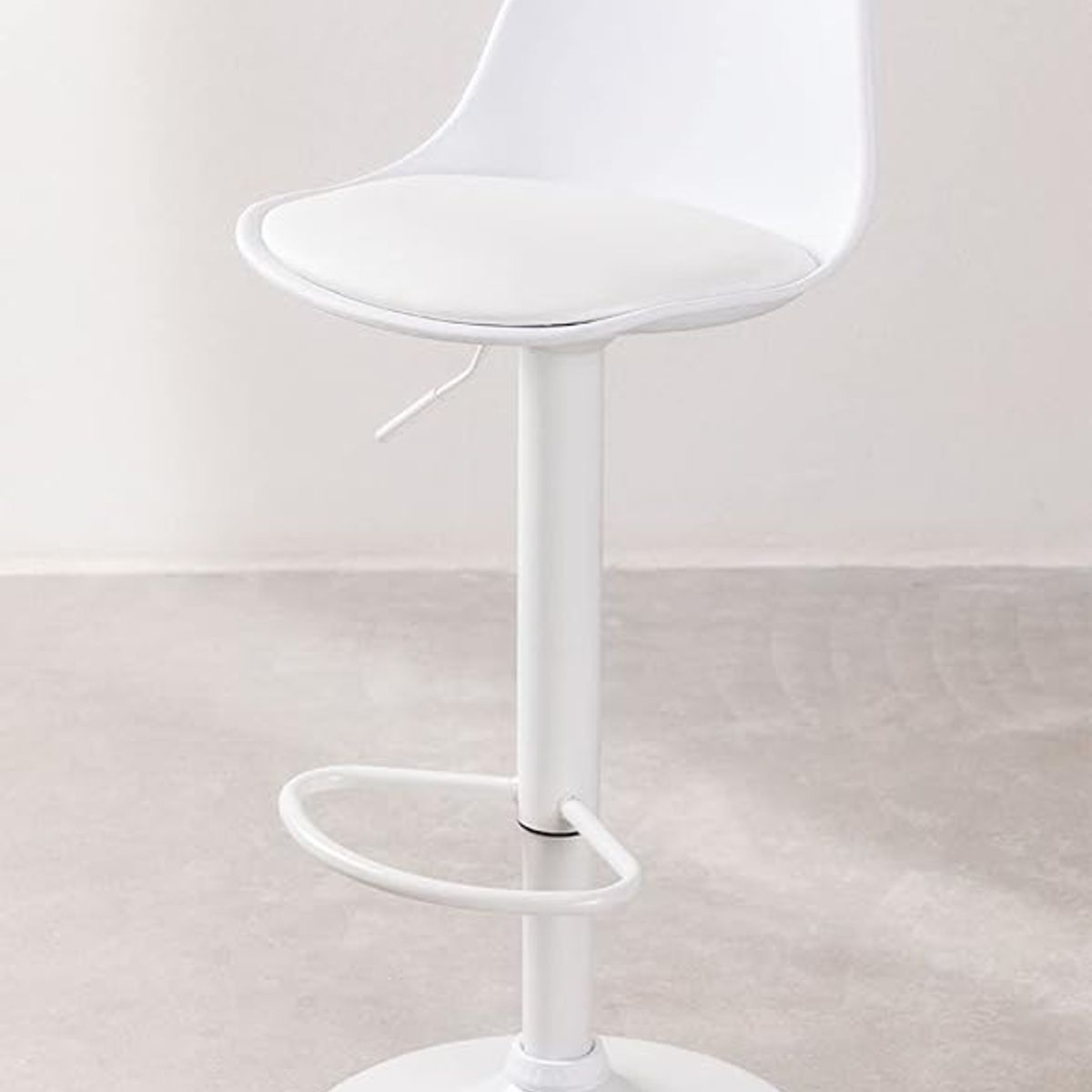 MOBOI - Pack 2 Taburetes Eames Base Blanca para Cocina o Bar Blanco