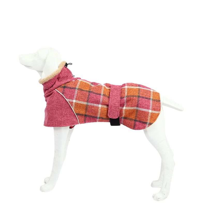 GENERICO - Chaqueta Perro Raza Grande Escocesa Rosada S - 10 a 17 kg