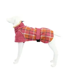 GENERICO - Chaqueta Perro Raza Grande Escocesa Rosada S - 10 a 17 kg