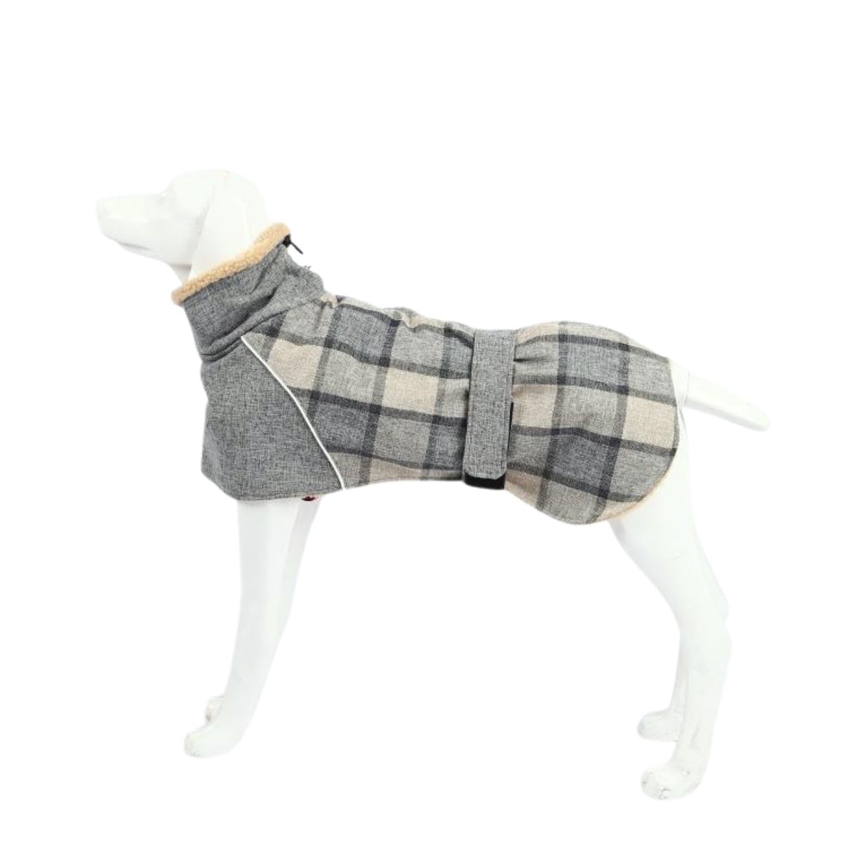 GENERICO - Chaqueta Perro Raza Grande Escocesa Gris S - 10 a 17 kg