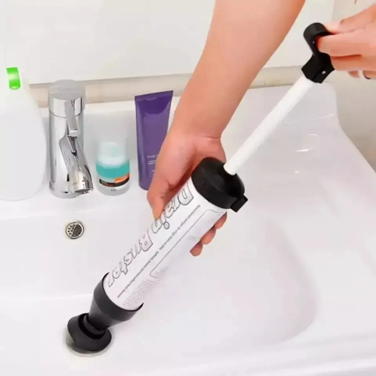 GENERICO - Sopapo Destapador Cañerías de Baño con aire Comprimido