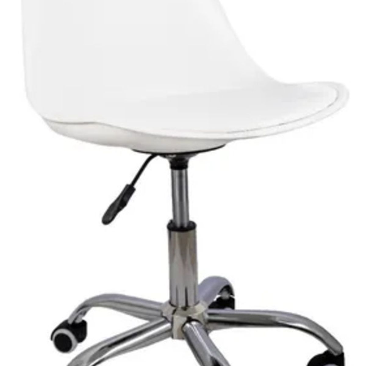 MOBOI - Silla De Escritorio Tulip Eames Acolchada Giratoria Blanca