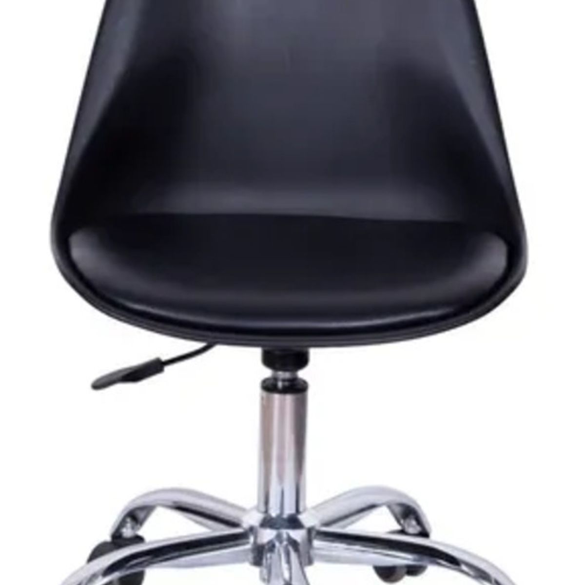 MOBOI - Pack 2 Sillas De Escritorio Tulip Eames Acolchada Giratoria Negra