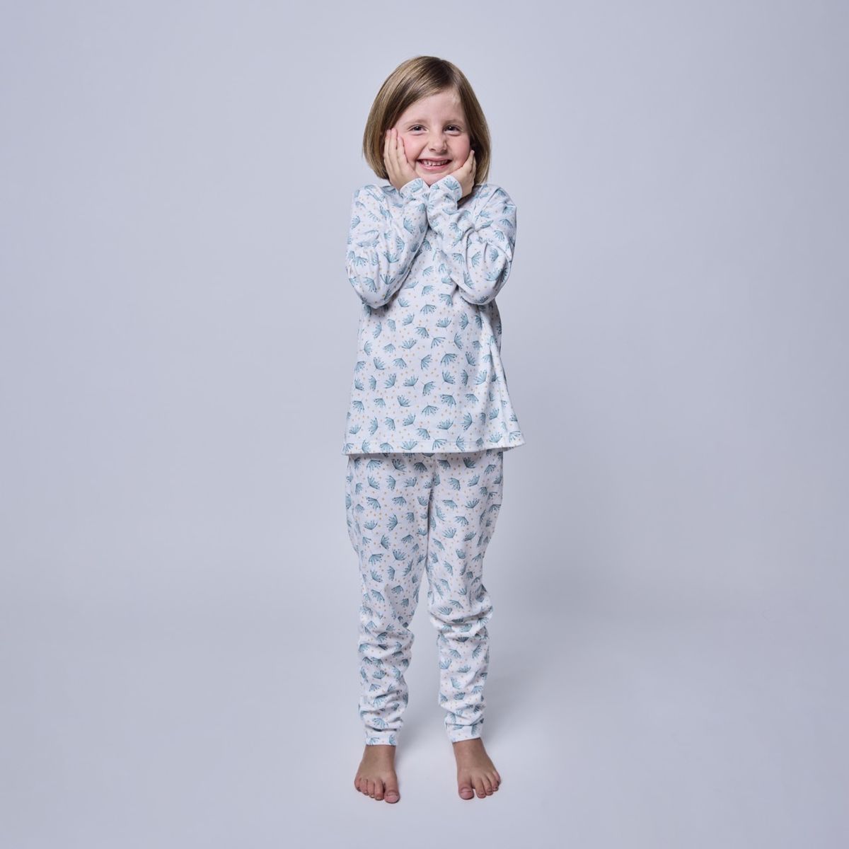 SIMPLY B - Pijama algodón botánico niña