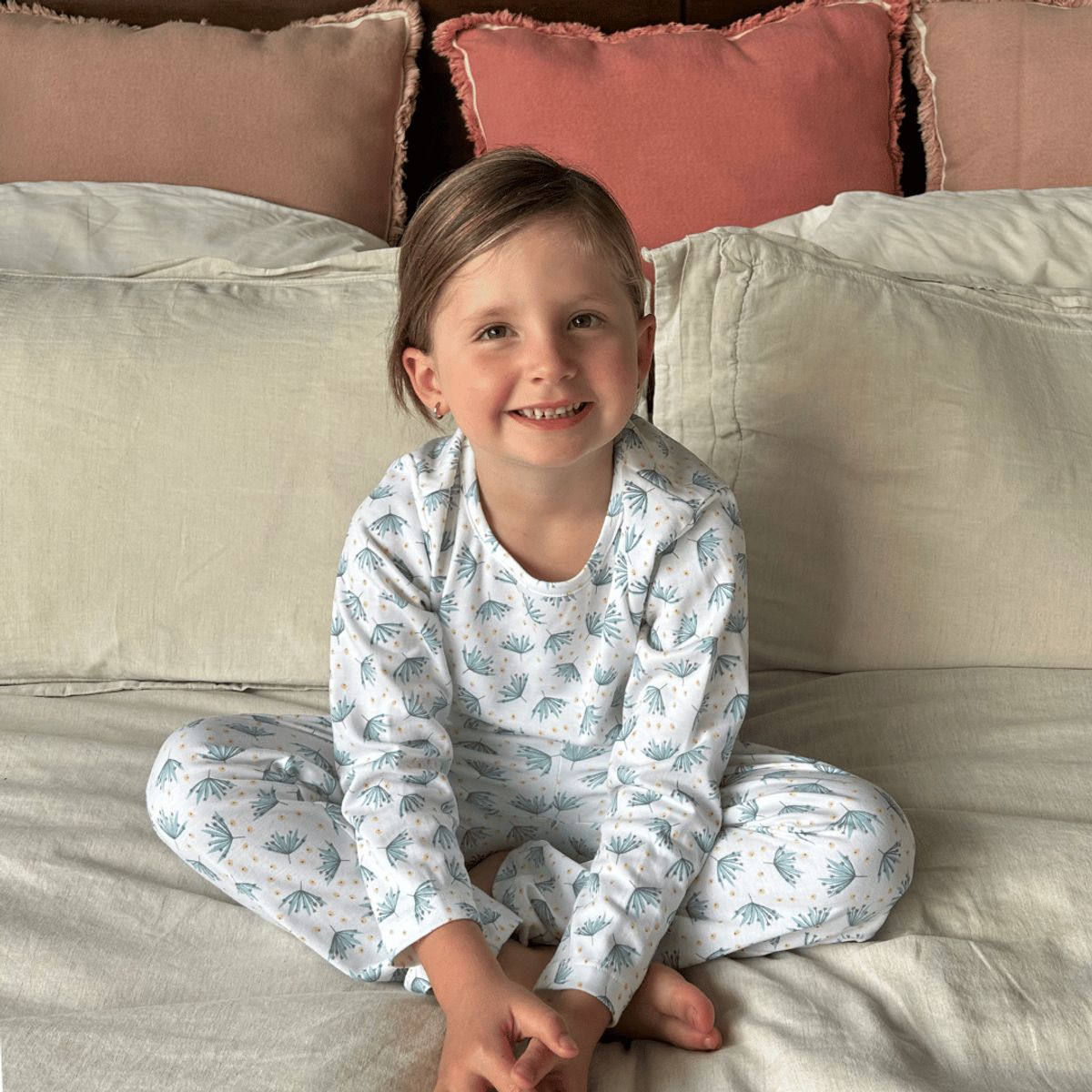 SIMPLY B - Pijama algodón botánico niña