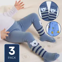 UTILISIMO - Pack 3 Pantys Primera Capa Diseños animales Surtidos Ballerina Bebé