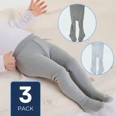 UTILISIMO - Pack 3 Pantys Primera Capa Unicolor Surtidos Ballerina Bebé