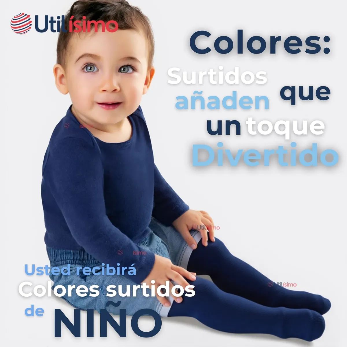 UTILISIMO - Pack 3 Pantys Primera Capa Unicolor Surtidos Ballerina Bebé