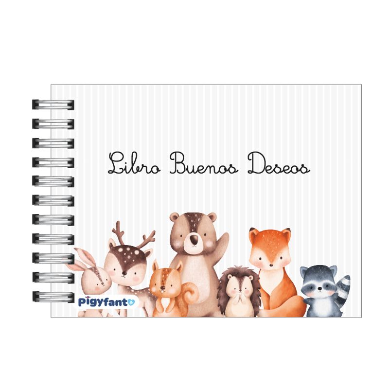 PIGYFANTE - Libro de Buenos deseos del Baby Shower