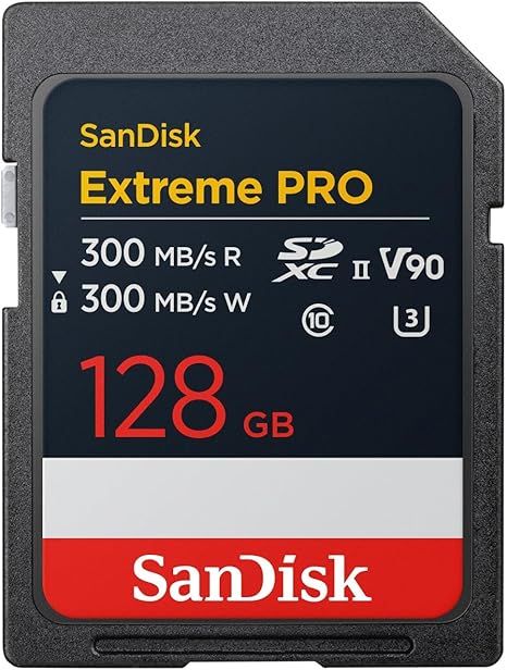 Memoria SD Extreme Pro 128gb Uhs-ii V90 300r300w 8k